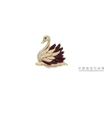 A Ruby, Diamond and Emerald Brooch, Van Cleef & Arpels.jpg