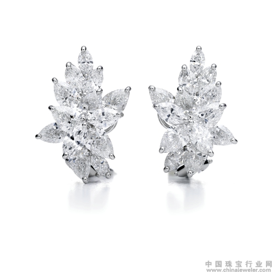 Tiffany & Co. 蒂芙尼铂金镶钻耳环.jpg