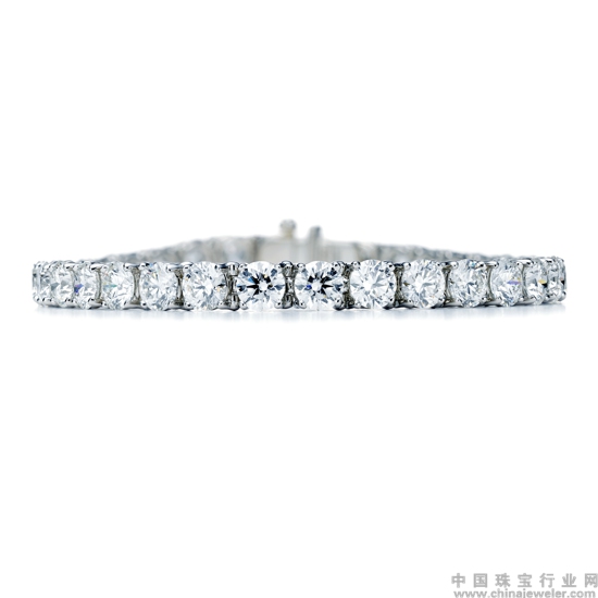Tiffany & Co. 蒂芙尼铂金镶钻手链 (2).jpg