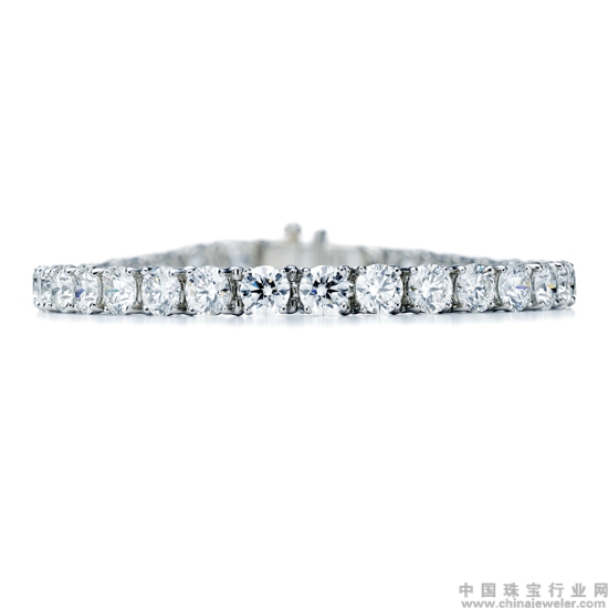 Tiffany & Co. 蒂芙尼铂金镶钻手链 (2).jpg