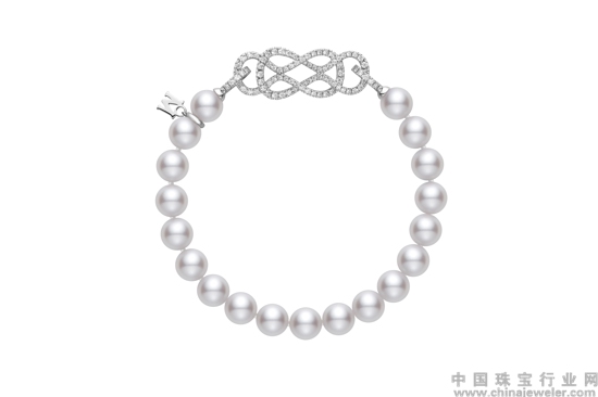 MIKIMOTO Ruyi Collection18K白金日本Akoya珍珠手链配钻石.jpg
