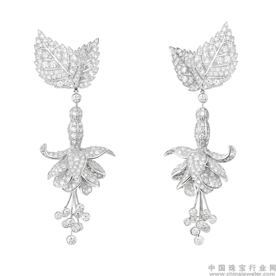 Boucheron宝诗龙Naturaliste系列Fuchsia吊坠耳环.jpg