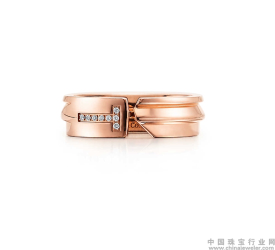 Tiffany & Co. 蒂芙尼Keys系列Modern Keys 18K玫瑰金镶钻戒指.jpg