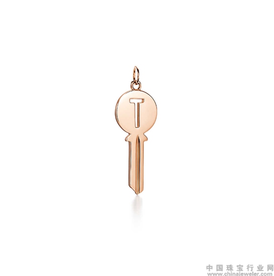 Tiffany & Co. 蒂芙尼Keys系列Modern Keys 18K玫瑰金圆形钥匙吊坠.jpg