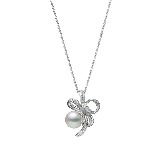 [PE1709PU] MIKIMOTO Jeux de Rubans 18K白金日本Akoya吊链配钻石.jpg
