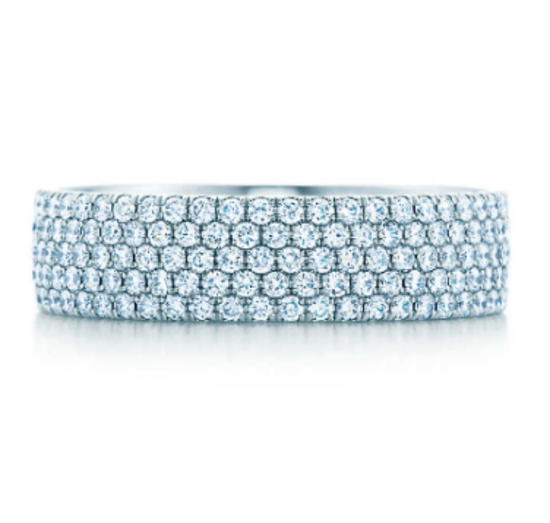 Tiffany & Co. 蒂芙尼18K 白金镶嵌五行钻石戒指.jpg