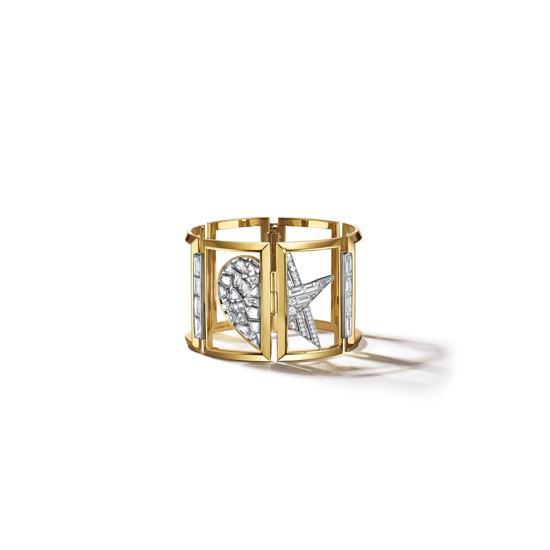 Tiffany & Co. 蒂芙尼高级珠宝系列18K黄金及铂金镶嵌钻石手镯.jpg