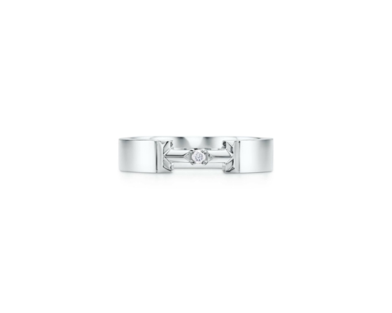 Tiffany & Co. 蒂芙尼T系列T True 18K白金镶钻戒指.jpg