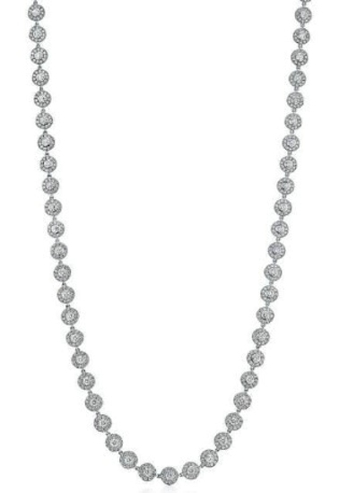 Tiffany & Co.蒂芙尼铂金镶嵌圆形钻石项链.jpg