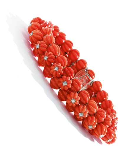 Coral and Diamond Bracelet, Cartier.jpg