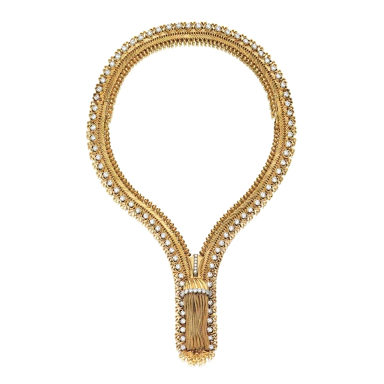 An Iconic Diamond Necklace  Bracelet, \'Zip\', Van Cleef & Arpels (2).jpg