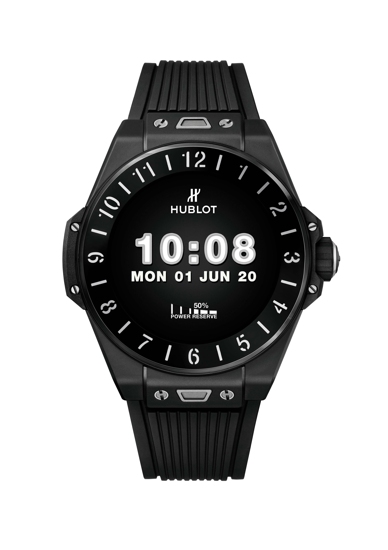 1. HUBLOT宇舶表Big Bang e智能腕表黑色陶瓷款（“Time Only”表盘）.jpg