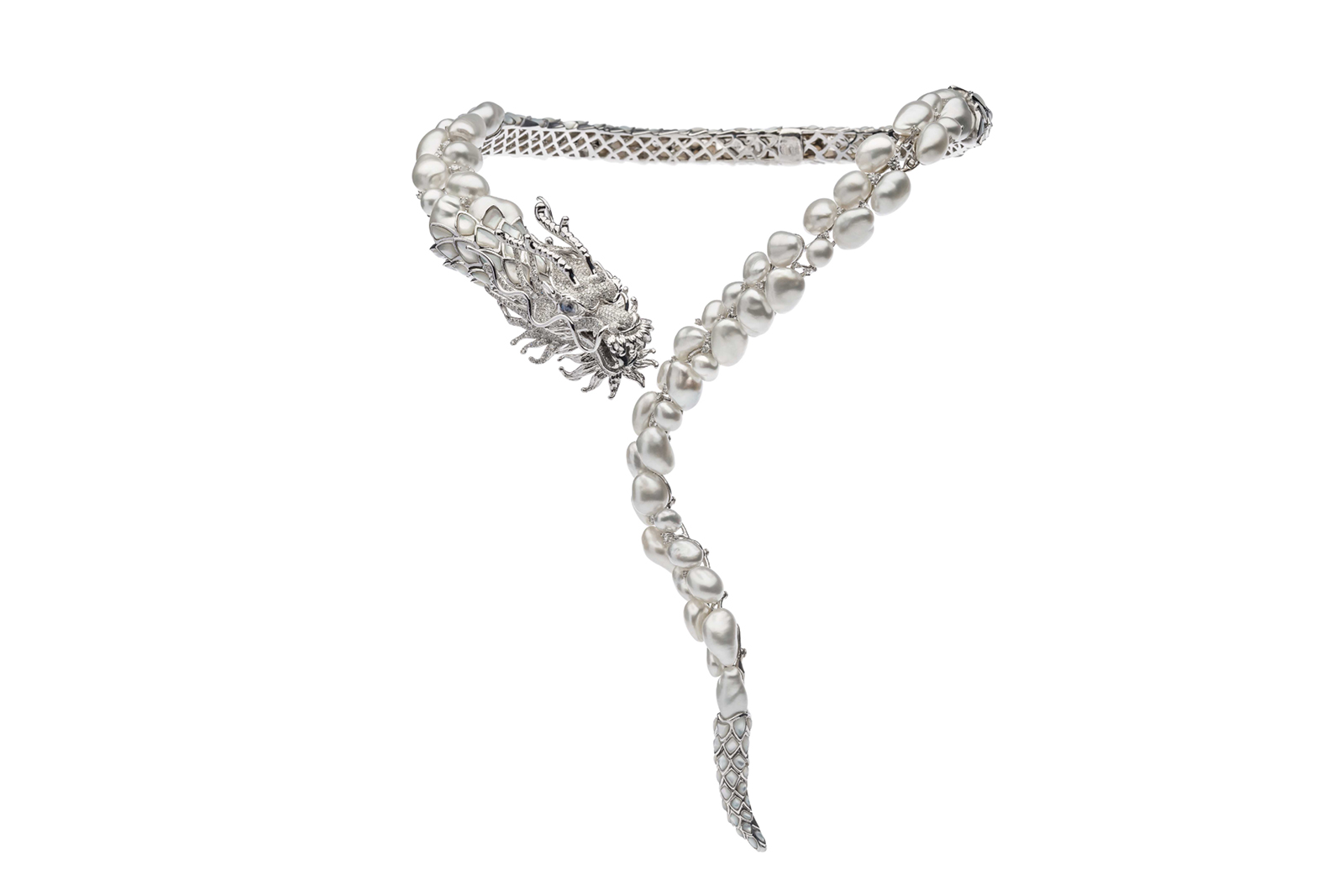 巴洛克珍珠-龙形项链